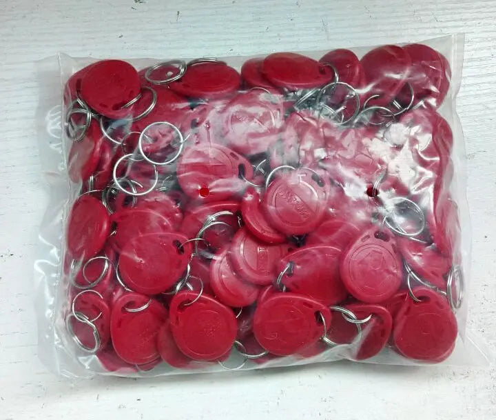 10 pieces EM4305 T5577 Duplicator Badge Copy 125khz RFID Tag llavero Porta Chave Card Key Fob Token Ring Proximity