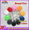 10 pieces EM4305 T5577 Duplicator Badge Copy 125khz RFID Tag llavero Porta Chave Card Key Fob Token Ring Proximity