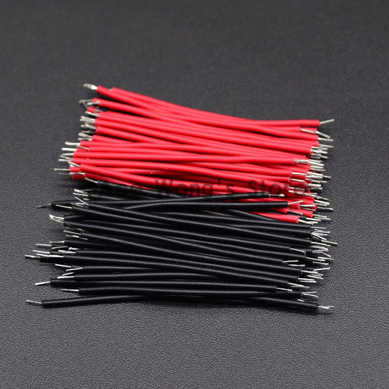 100PCS/LOT Tin-Plated Breadboard PCB Solder Cable 24AWG 5cm Fly Jumper Wire Cable Tin Conductor Wires 1007-24AWG Connector Wire