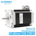 NEMA 23 CNC Stepper motor 57x82mm 3A 2.2N.m D=8mm 6.35mm 315Oz-in Nema23 CNC Router Engraving milling  machine 3D printer