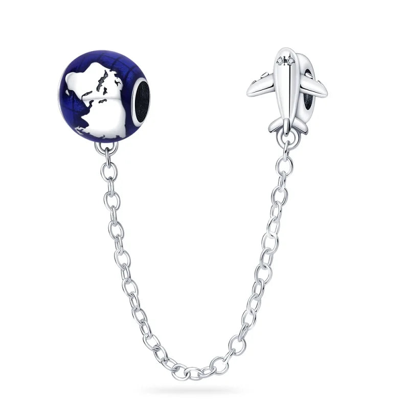Ciondoli Stella e Luna in Argento S925 - Charm Bracciale Luxury