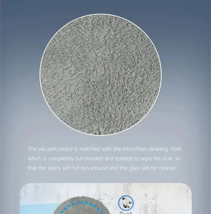 DIVEDEER HCR-09 Automatic Spray Home Ultra-thin Remote Control Window Cleaning Robot Low Noise Window Cleaning Machine
