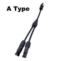 Solar connector photovoltaic Panel Adaptor Y branch plug 1 to 2 Parallel connection of battery plate assembly