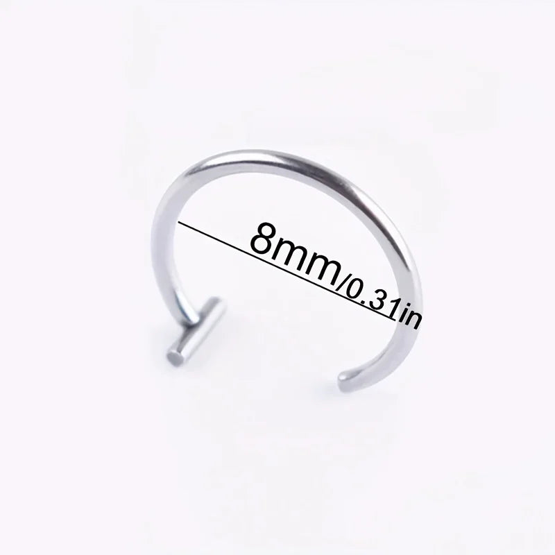 Piercing Finto Labbra e Naso - Clip Senza Foro Elegante