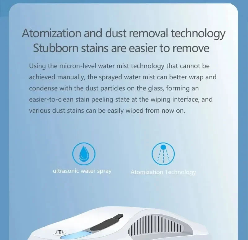 DIVEDEER HCR-09 Automatic Spray Home Ultra-thin Remote Control Window Cleaning Robot Low Noise Window Cleaning Machine
