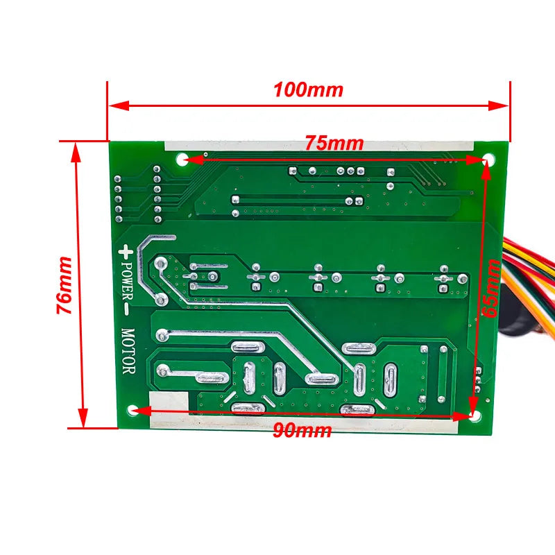 PWM speed controller  DC motor Digital display 0~100% adjustable drive module Input MAX60A 12V 24V