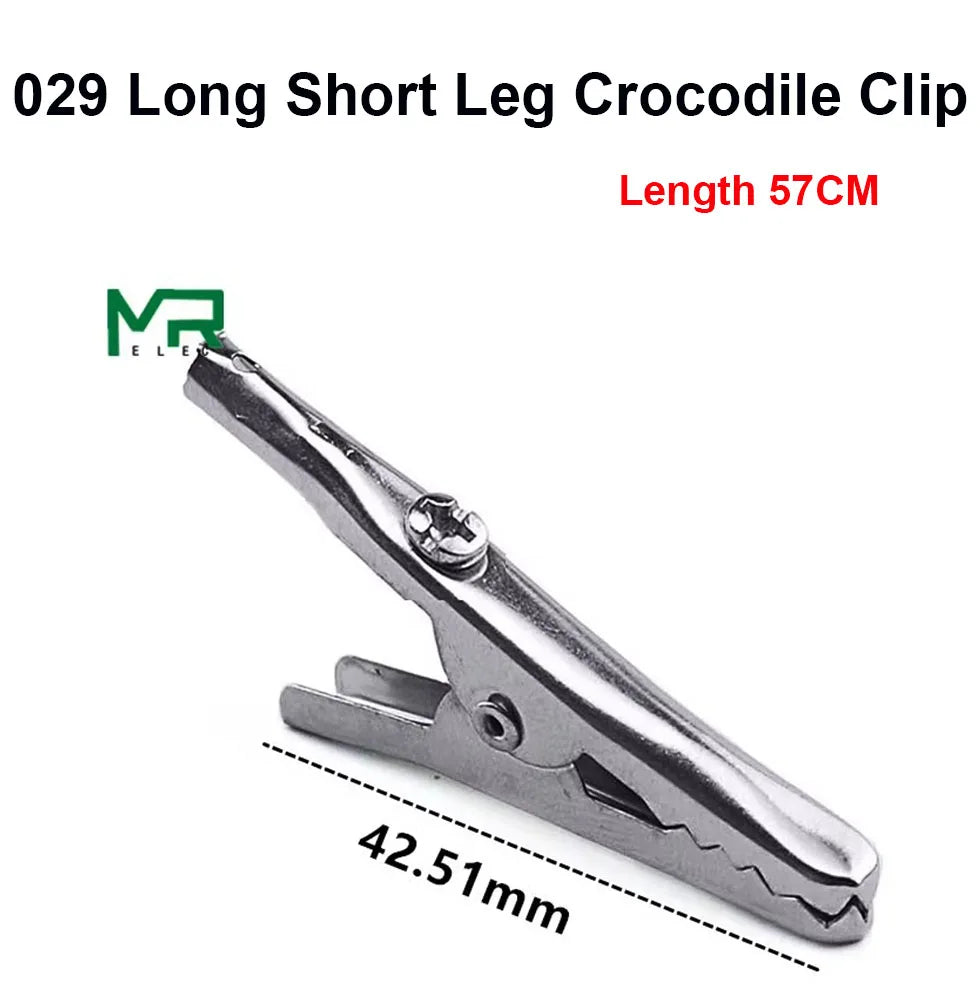 Insulated Crocodile clip Plastic Handle Cable Lead Test Charging Clamp Metal Crocodile Clamp Length 50mm
