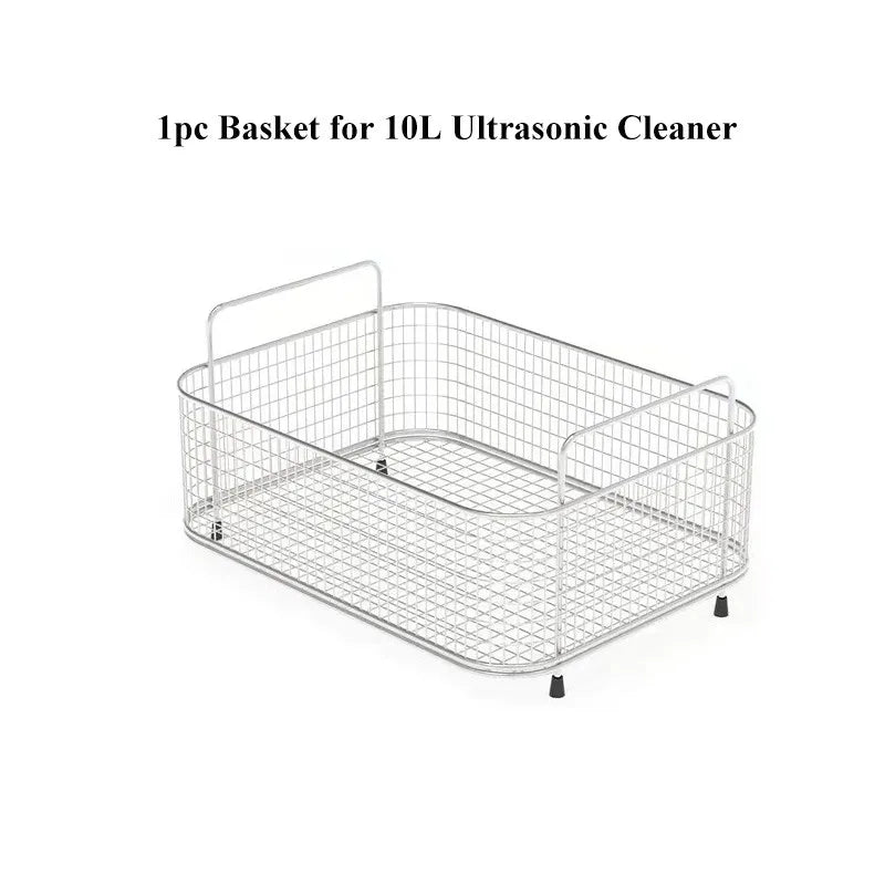 0.8L~30L Ultrasonic Cleaner Baskets 304 Stainless Steel Basket Mesh Ultrasound Cleaning Machine Wasing Equipment
