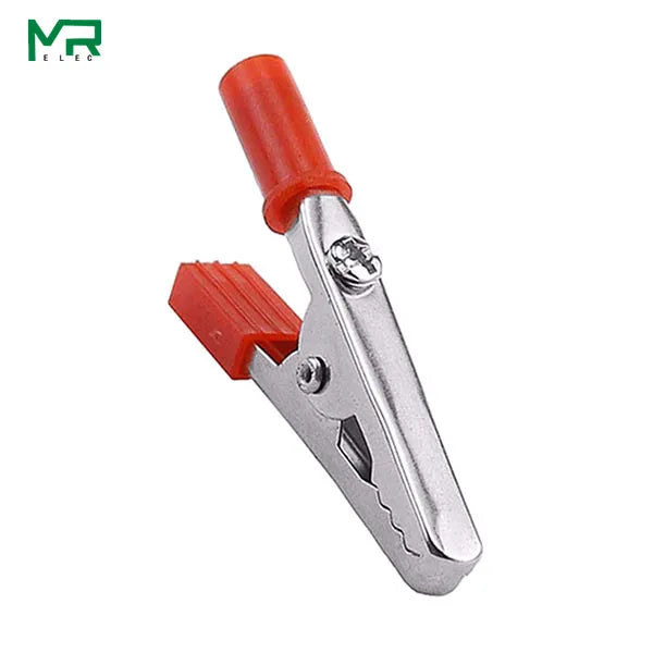 Insulated Crocodile clip Plastic Handle Cable Lead Test Charging Clamp Metal Crocodile Clamp Length 50mm