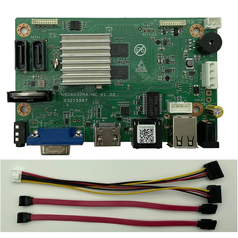 10/16/32CH*4K H.265 NVR Network Vidoe Recorder DVR Board Face Motion Detect IP Camera SATA Line ONVIF ICsee XMEYE P2P