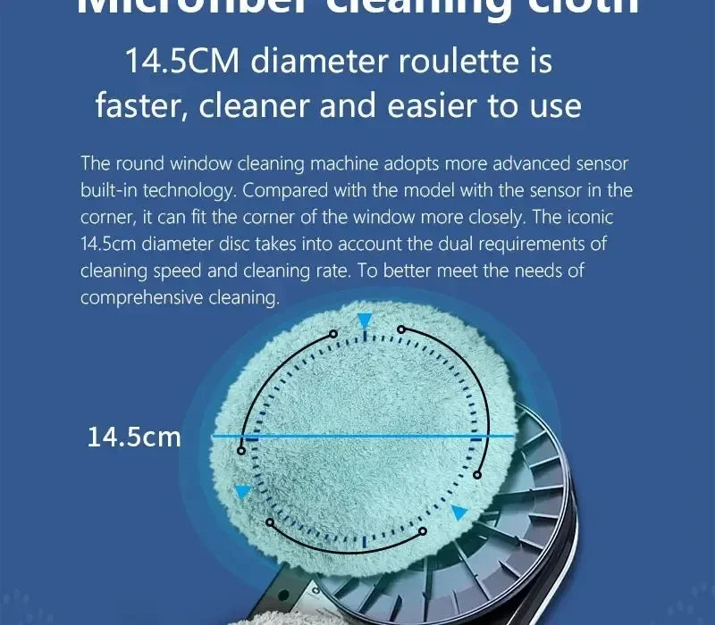 DIVEDEER HCR-09 Automatic Spray Home Ultra-thin Remote Control Window Cleaning Robot Low Noise Window Cleaning Machine