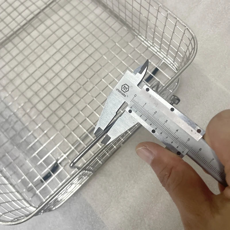 0.8L~30L Ultrasonic Cleaner Baskets 304 Stainless Steel Basket Mesh Ultrasound Cleaning Machine Wasing Equipment