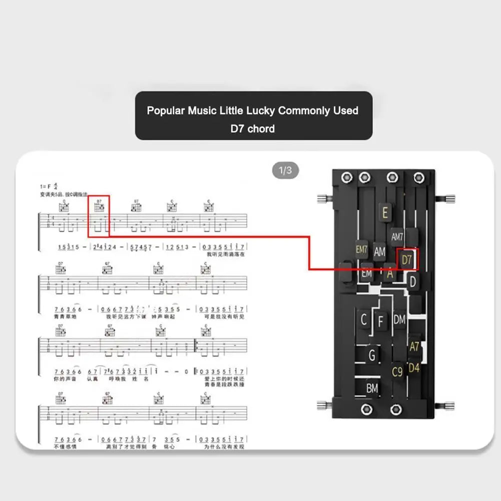 Accordatore Automatico Accordi Chitarra Folk – One Touch Chord Player