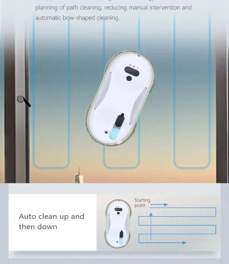 DIVEDEER HCR-09 Automatic Spray Home Ultra-thin Remote Control Window Cleaning Robot Low Noise Window Cleaning Machine