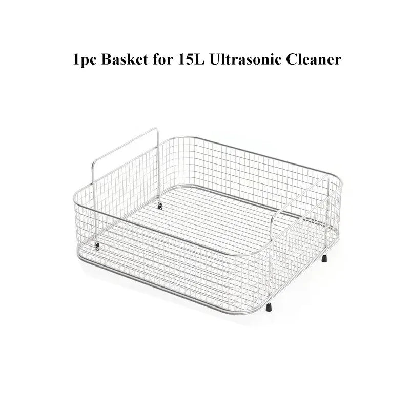 0.8L~30L Ultrasonic Cleaner Baskets 304 Stainless Steel Basket Mesh Ultrasound Cleaning Machine Wasing Equipment