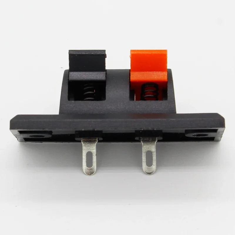 2017 Hot 5 Pcs 2 Positions Connector Terminal Push in Jack Spring Load Audio Speaker Terminals