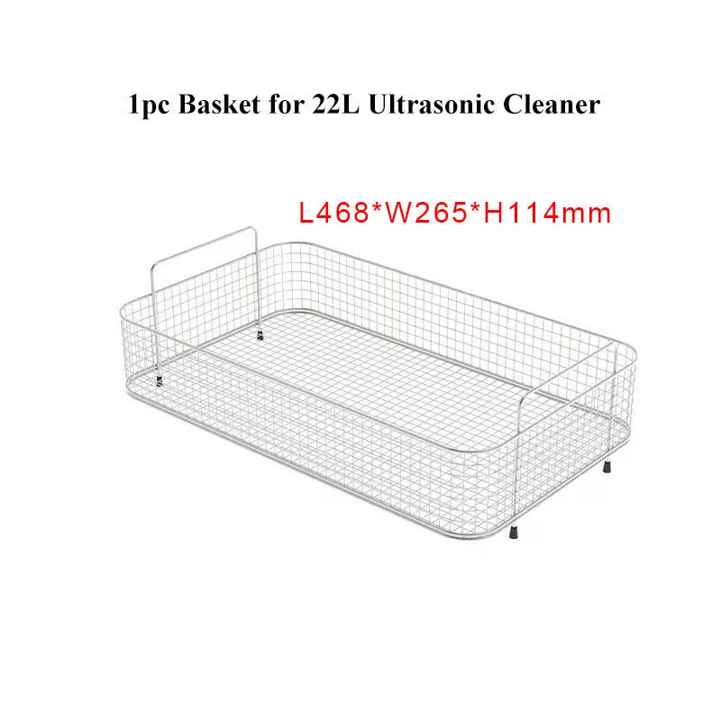 0.8L~30L Ultrasonic Cleaner Baskets 304 Stainless Steel Basket Mesh Ultrasound Cleaning Machine Wasing Equipment