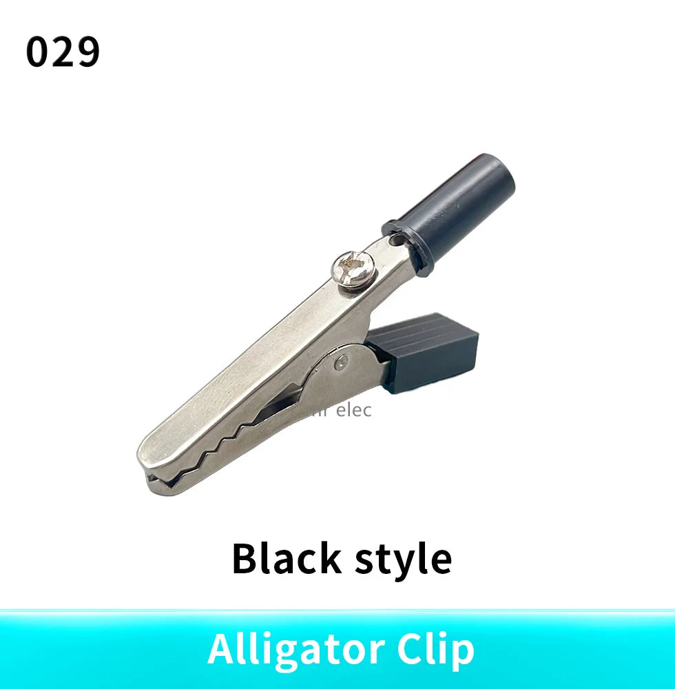 Insulated Crocodile clip Plastic Handle Cable Lead Test Charging Clamp Metal Crocodile Clamp Length 50mm