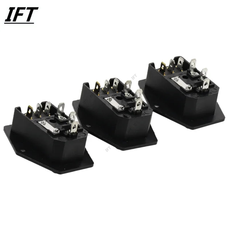 1Pcs AC-01A power Rocker Switch w Fuse IEC 3 Pin 320 C14 Inlet Power Sockets Switchs Connector Plug 10A 250V