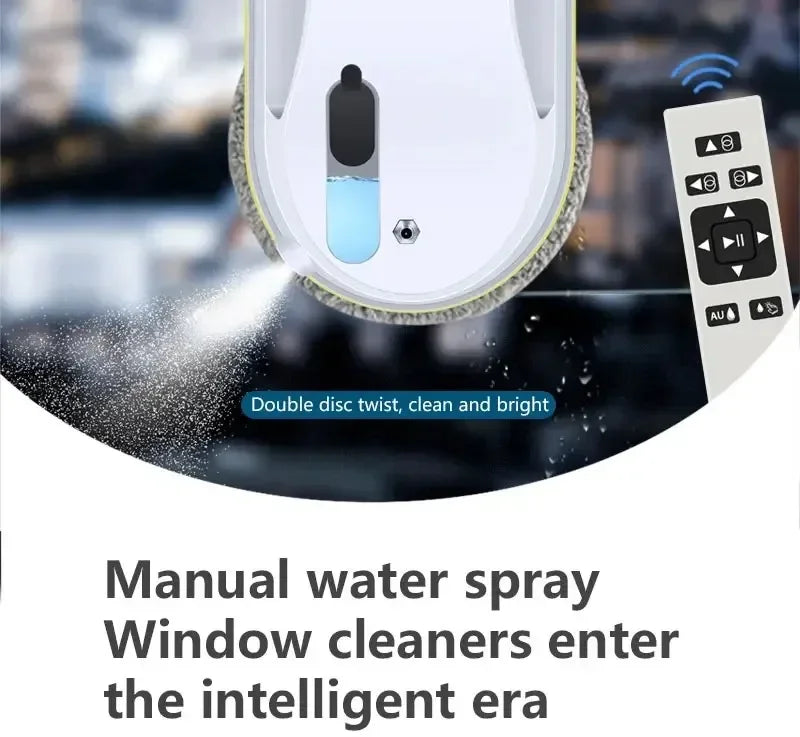 DIVEDEER HCR-09 Automatic Spray Home Ultra-thin Remote Control Window Cleaning Robot Low Noise Window Cleaning Machine